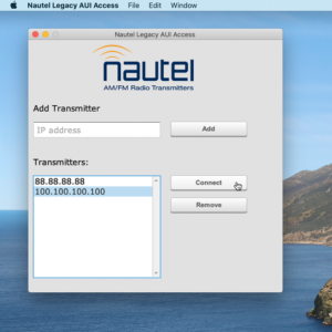 Nautel Legacy AUI Access for macOS